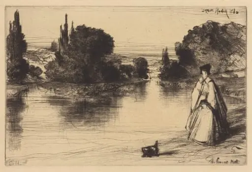 The Towing Path, by Francis Seymour Haden