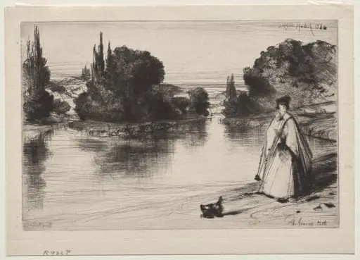 The Towing Path, by Francis Seymour Haden