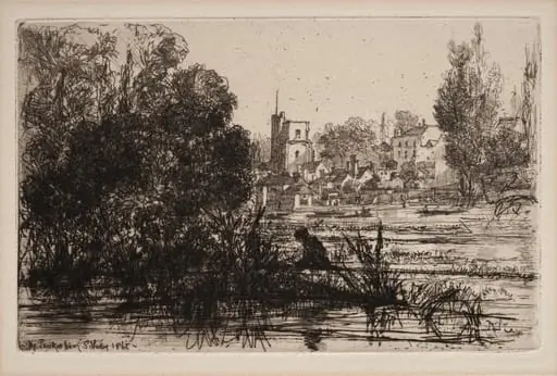 Twickenham Church, by Francis Seymour Haden