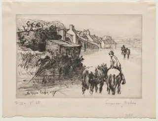 Wareham Bridge, by Francis Seymour Haden, 1877