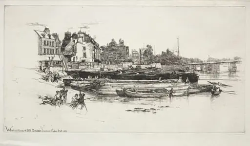 Whistler's House, Old Chelsea, by Francis Seymour Haden