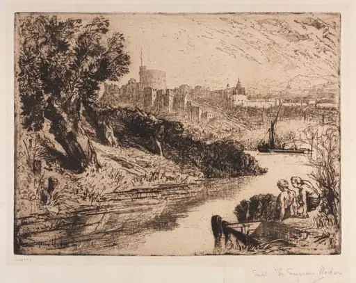 Windsor Castle, by Francis Seymour Haden