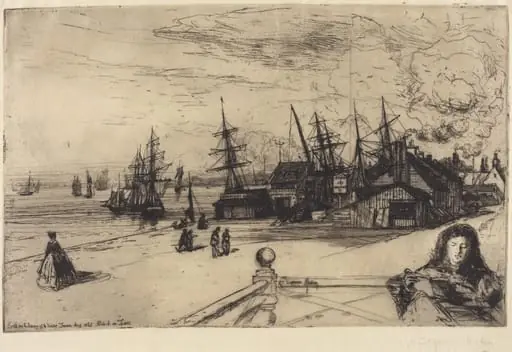 Yacht Tavern, Erith, by Francis Seymour Haden