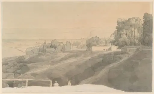 Hampstead Heath, Evening Light, by Francis Towne