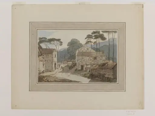 Part of Ambleside at the Head of Lake Windermere, by Francis Towne