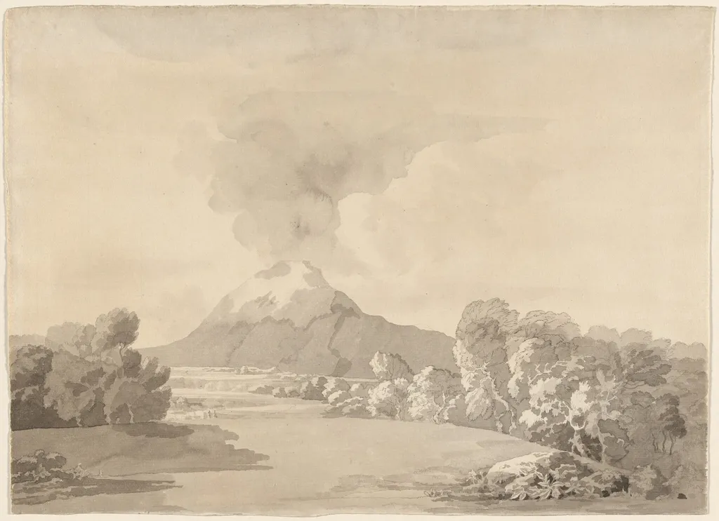 The Wrekin, Shropshire, by Francis Towne, graphite, 1780