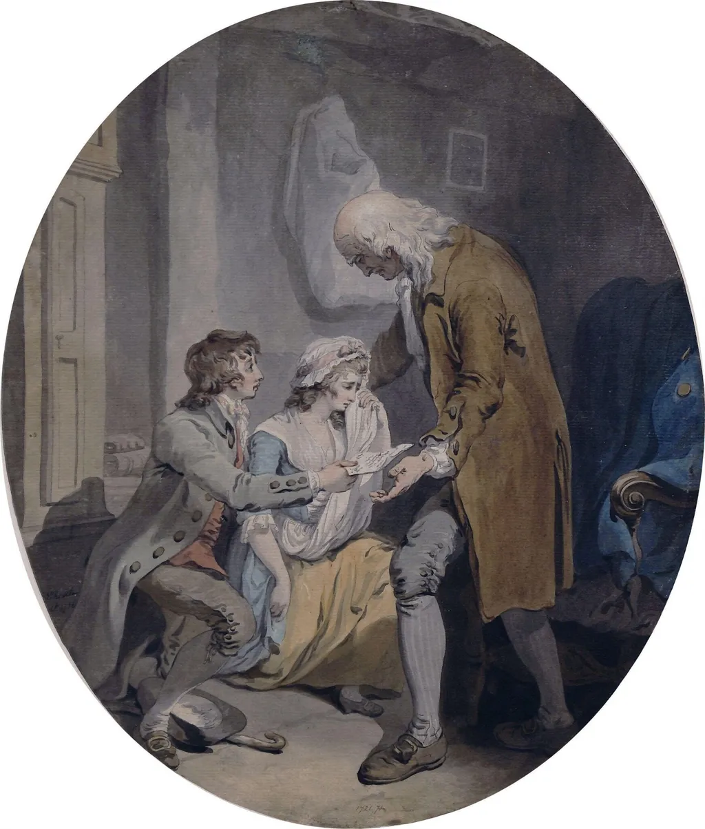The Reconciliation, by Francis Wheatley, watercolor, 1786