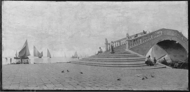Great Bridge at Chioggia, by Francis William Loring