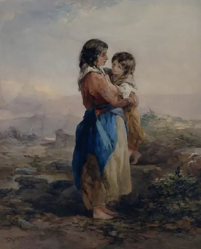 Galway Peasants, by Francis William Topham