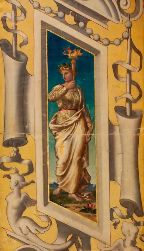 Art (design for a mosaic in the Victoria and Albert Museum), by Francis Wollaston Moody