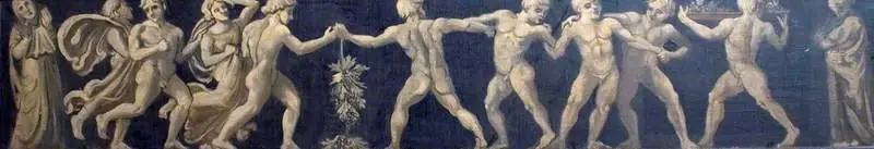 Frieze with Dancing Figures (decorative panel), by Francis Wollaston Moody