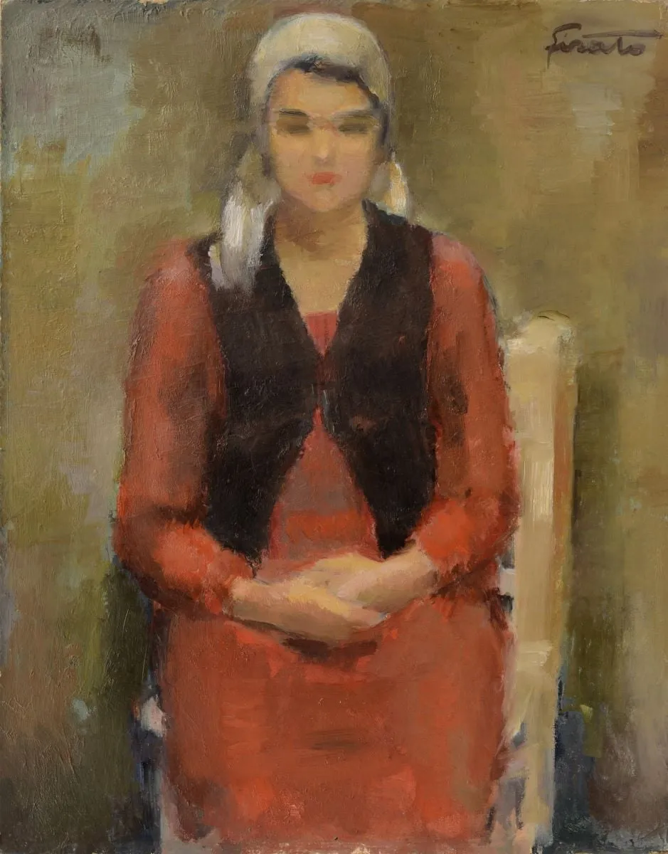 Fată cu basma albă, by Francisc Șirato, unspecified