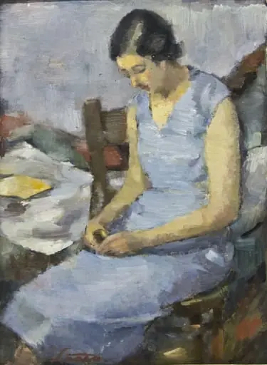 Fată în albastru, by Francisc Șirato