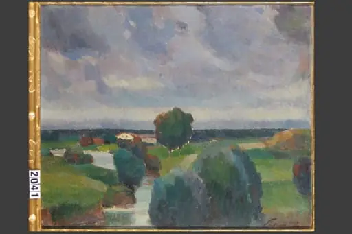 Înserare la Colentina, by Francisc Șirato