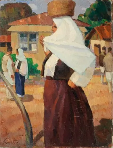 Întoarcerea de la târg (studiu), by Francisc Șirato