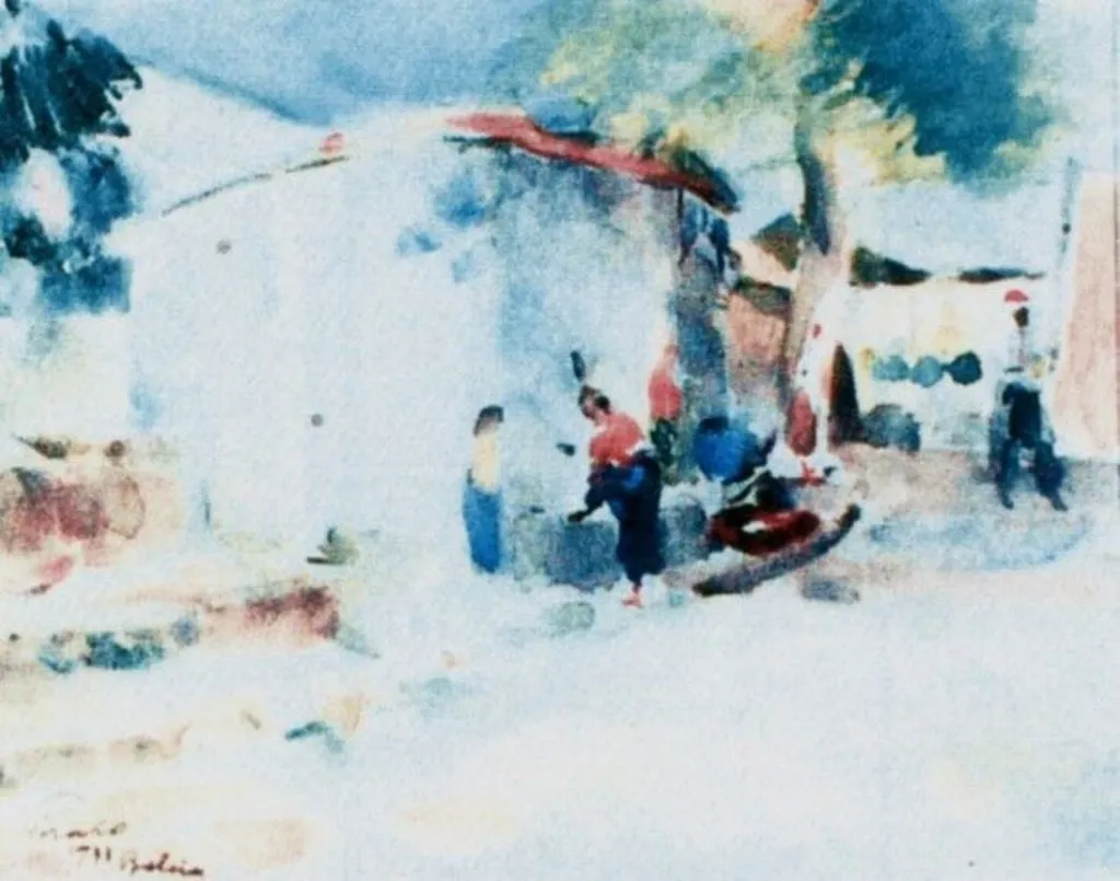 La fântână (Balcic), by Francisc Șirato, unspecified, 1933