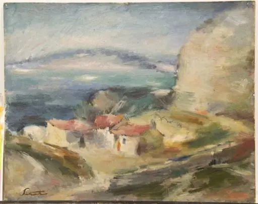 Peisaj cu case, by Francisc Șirato