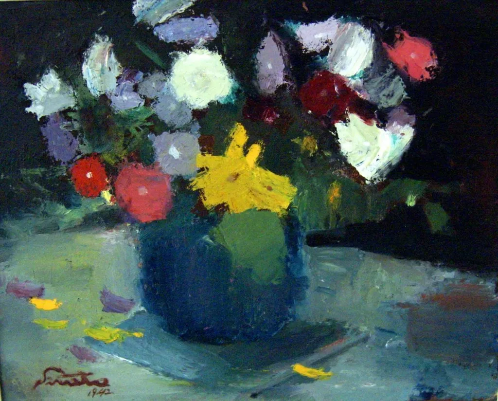 Vas cu flori, by Francisc Șirato, unspecified