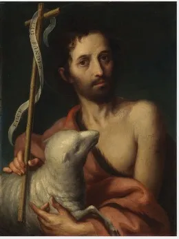 Saint John and the Lamb, by Francisco Antonio Vallejo, unspecified, 1770