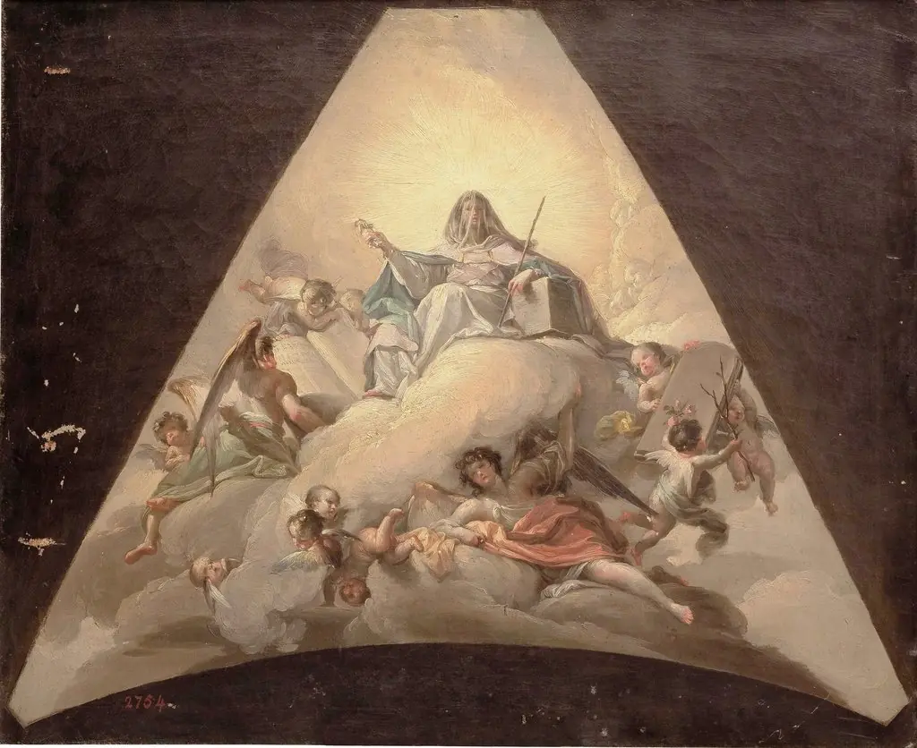 Alegoría de la Iglesia, by Francisco Bayeu
