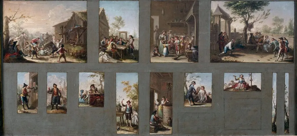 Thirteen sketches for Tapestry Cartoons, by Francisco Bayeu
