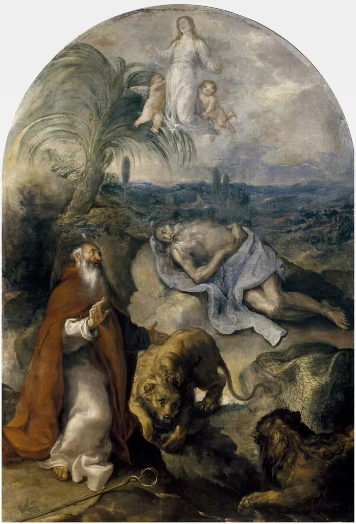 The Death of Saint Paul the Hermit, by Francisco Camilo