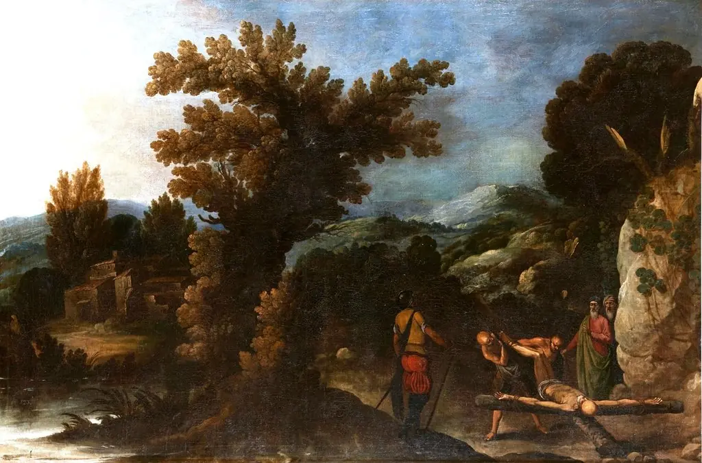 Paisaje con la crucifixión de San Pedro
