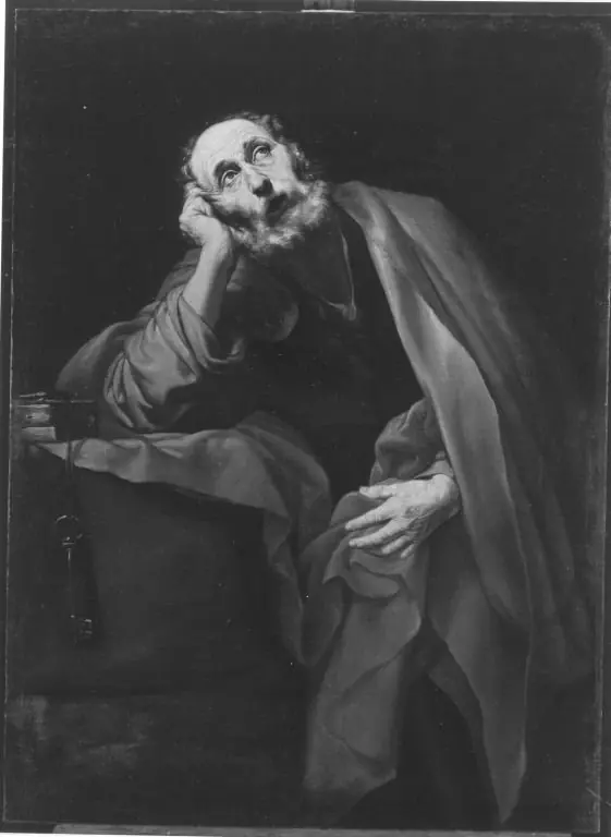 Remorseful Saint Peter, by Francisco Collantes