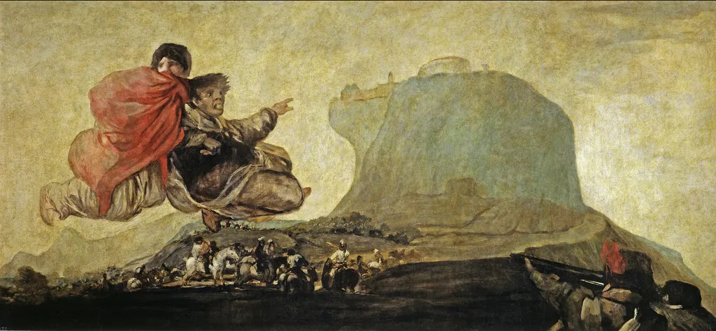 أسموديا, by Francisco de Goya, oil, 1819