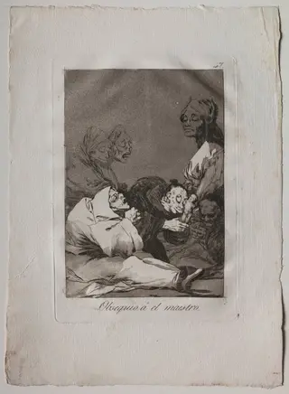 A Gift for the Master, Plate 47, by Francisco de Goya