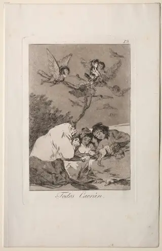 All Will Fall, Plate 19, by Francisco de Goya