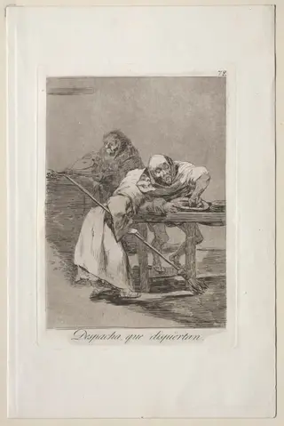 Be Quick, They are Waking Up, Plate 78, by Francisco de Goya