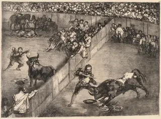 Bullfight in a Divided Ring, by Francisco de Goya