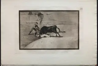 Bullfights:  The Unlucky Death of Pepe Illo, in the Ring at Madrid