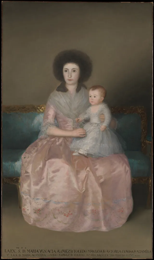 Condesa de Altamira and Her Daughter, María Agustina — Francisco de Goya