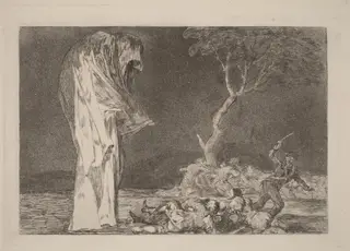 Disparate de miedo (Folly of Fear), by Francisco de Goya