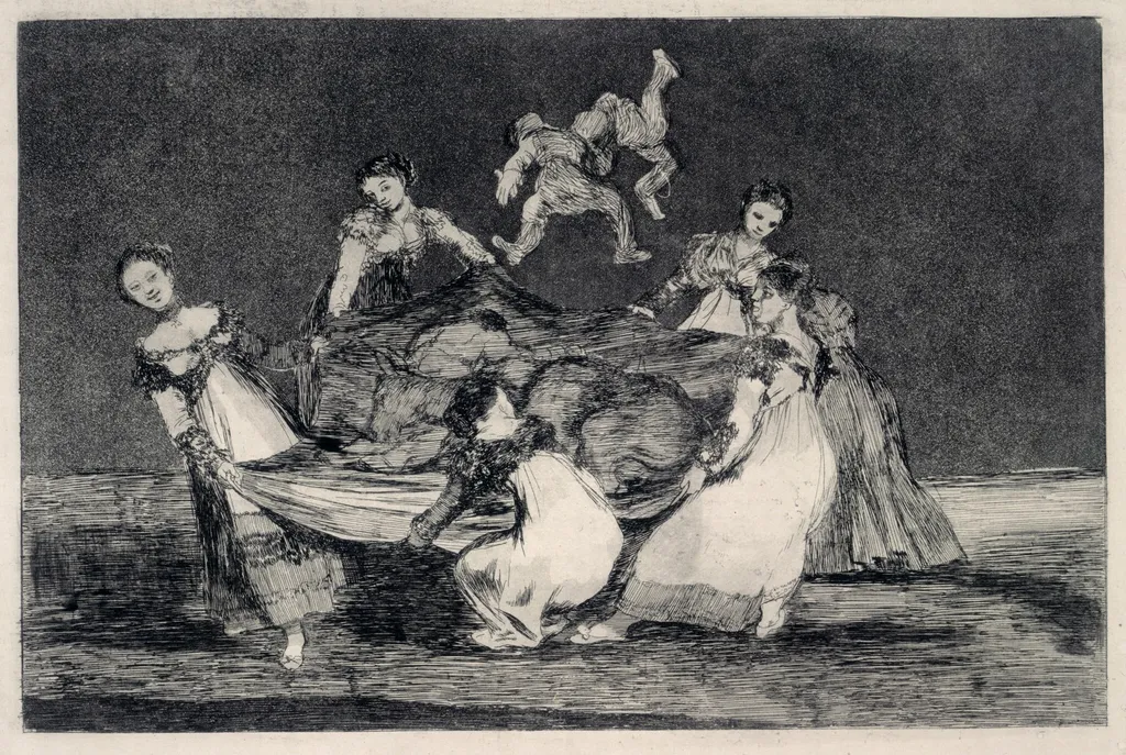 Disparate femenino (Feminine Folly), by Francisco de Goya, ink, 1816
