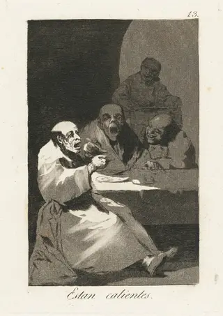 Estan Calientes (They Are Hot), by Francisco de Goya