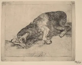 Fiero monstruo! (Fierce Monster!), by Francisco de Goya