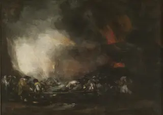Fire of a Hospital, by Francisco de Goya