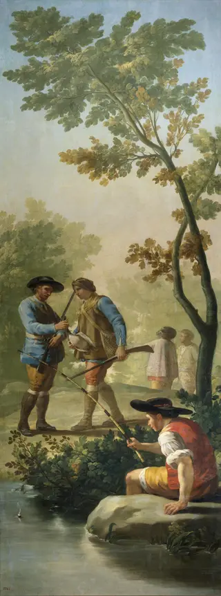 fisherman with his rod, by Francisco de Goya