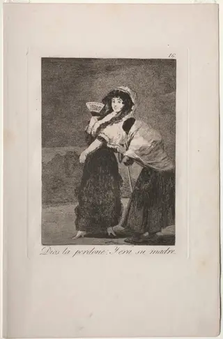For Heaven's Sake: and It Was Her Mother, Plate 16, by Francisco de Goya