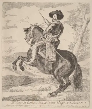 Gaspar de Guzman, Conde Duque de Olivares, by Francisco de Goya