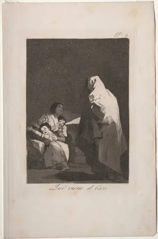 Here Comes the Bogeyman, Plate 3, by Francisco de Goya