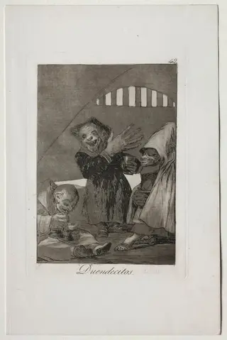 Hobgoblins, Plate 49, by Francisco de Goya