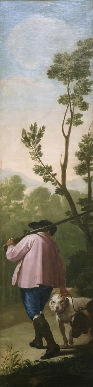 Hunter with his Dogs, by Francisco de Goya, 1775