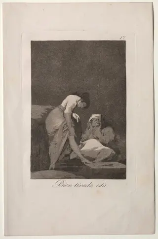 It is Nicely Stretched, Plate 17, by Francisco de Goya