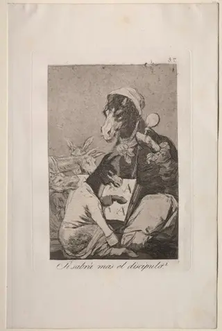 Might Not the Pupil Know More?, Plate 37, by Francisco de Goya