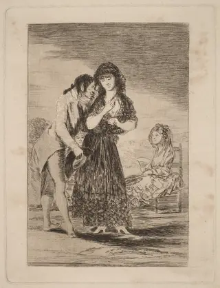 Ni asi la distingue  (Even Thus He Cannot Make Her Out)