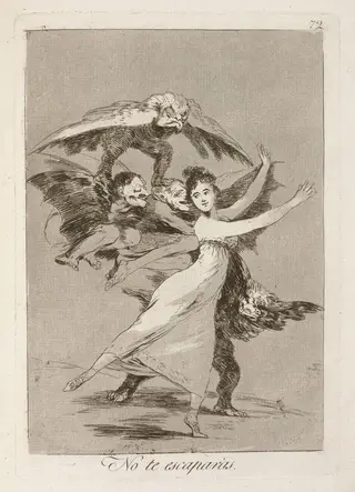 No te escaparas (You Will Not Escape), by Francisco de Goya